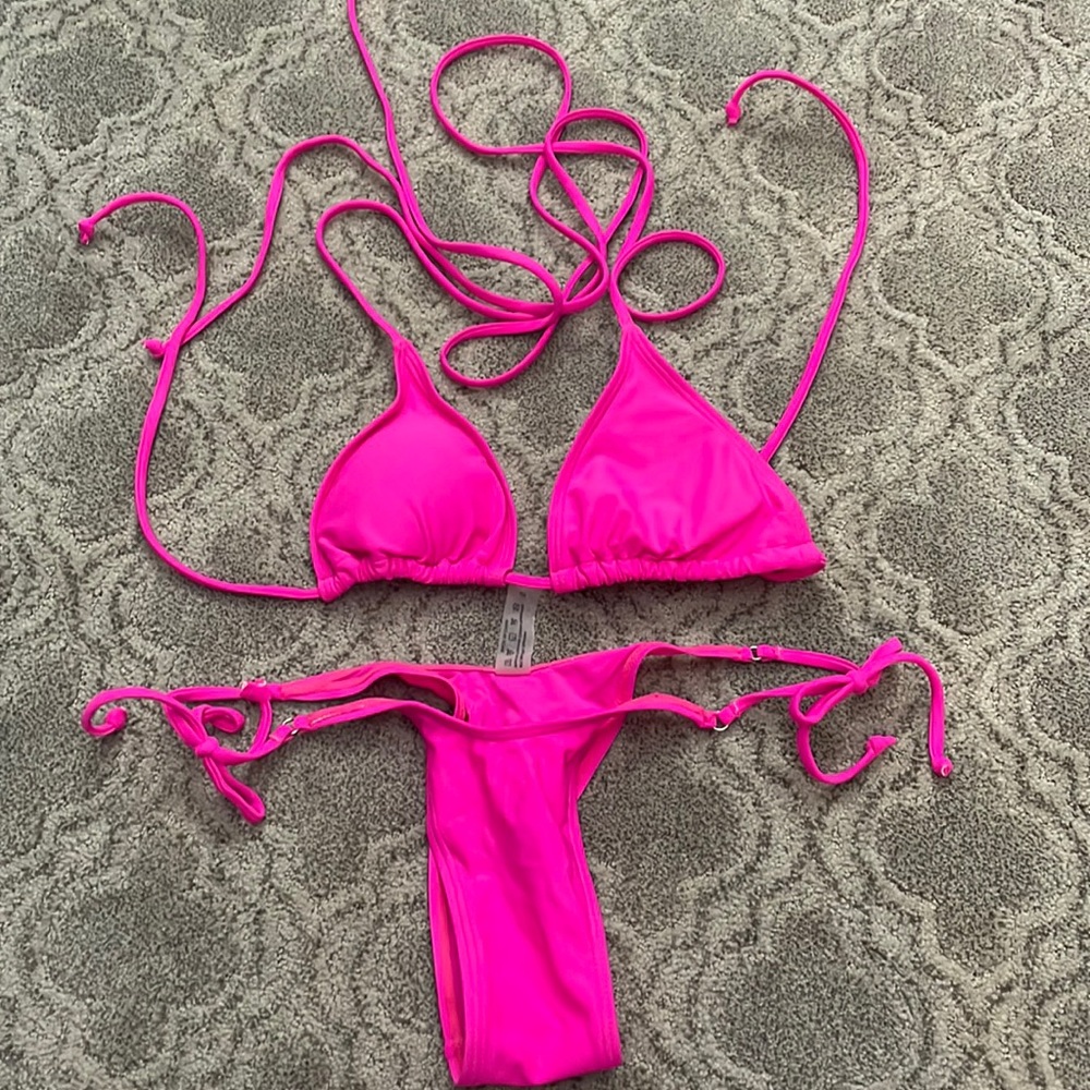 Shein pink bikini